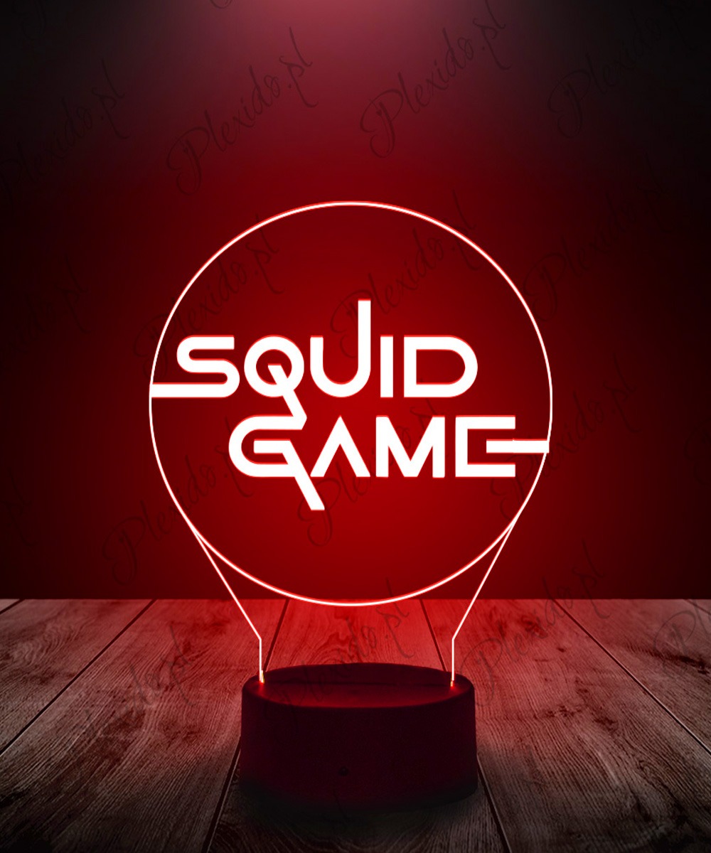 lampki led 3d seriale squid game